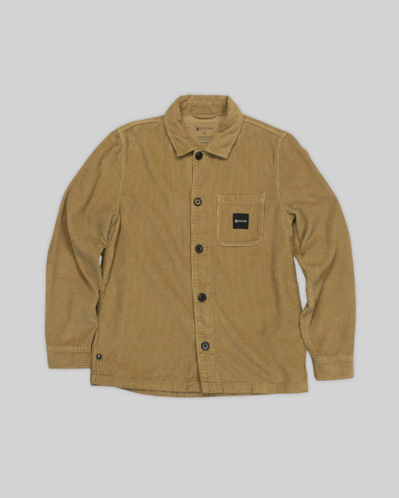 Overshirt - Washed Organic Camel
