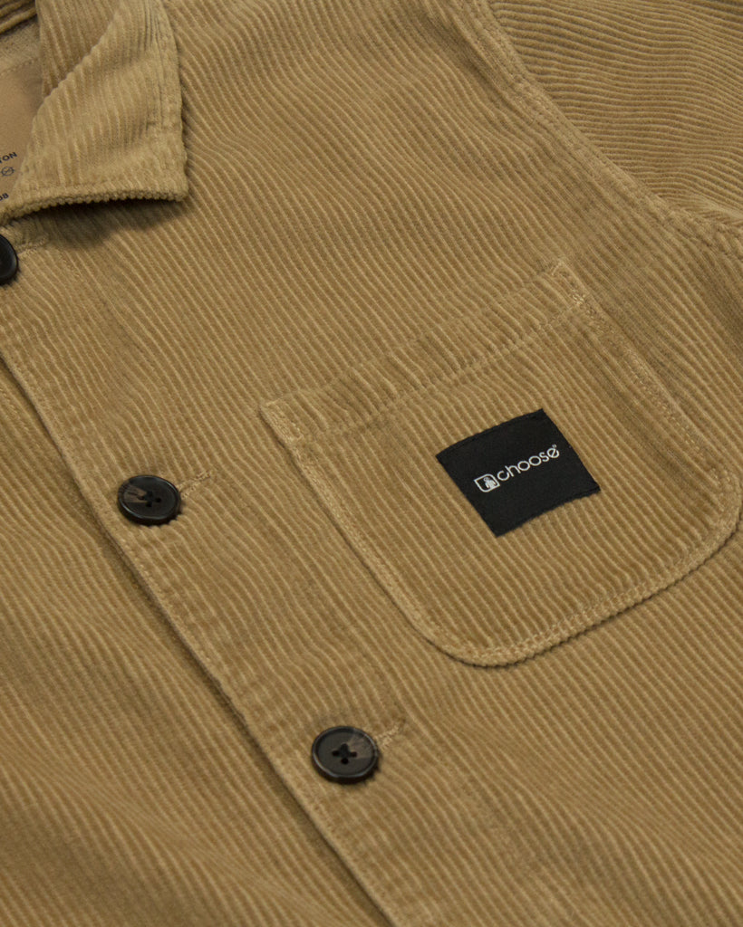 Overshirt - Washed Organic Camel