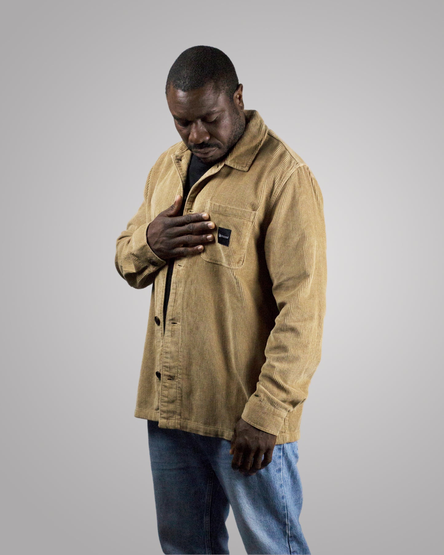 Overshirt - Washed Organic Camel
