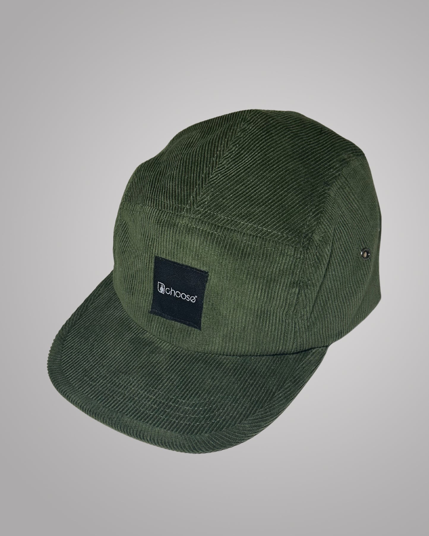 5 PANEL CAP - Olive Green